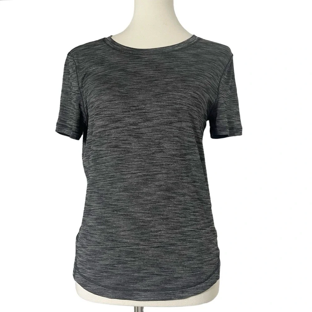 Lululemon Long Distance Short Sleeve Heathered Black (First Release)‎